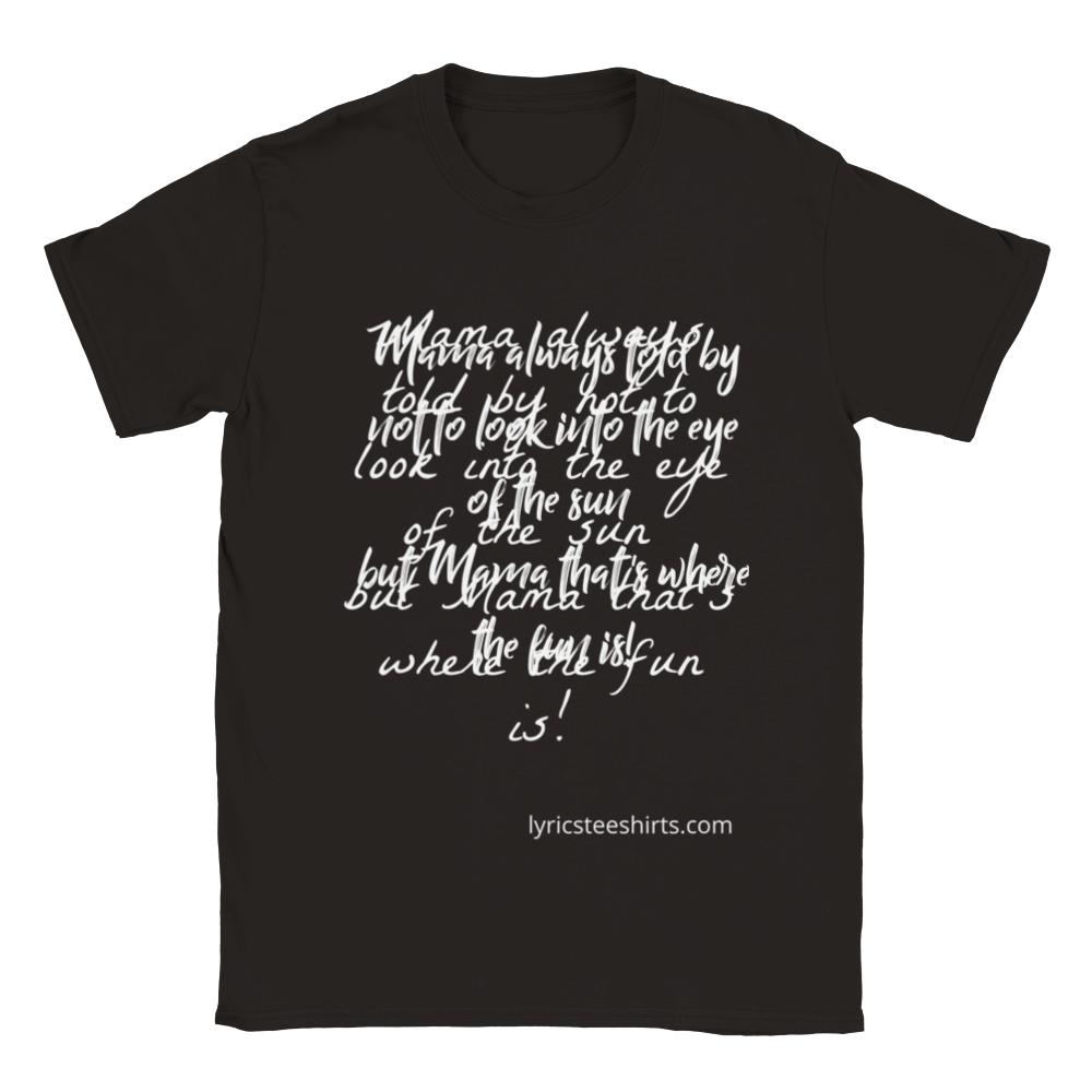 BRUCE SPRINGSTEEN Blinded By The Light Lyric A